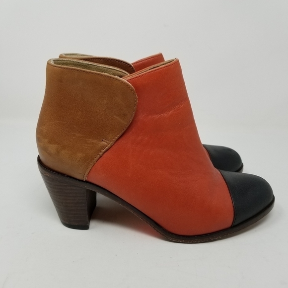 Wolverine by Samantha Pleet Leather Booties Color Blocking Soft Women's Size 6 - Picture 3 of 12